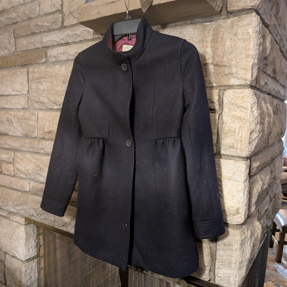 Crewcuts Black Pea Coat Size 12 - Picture 1 of 7